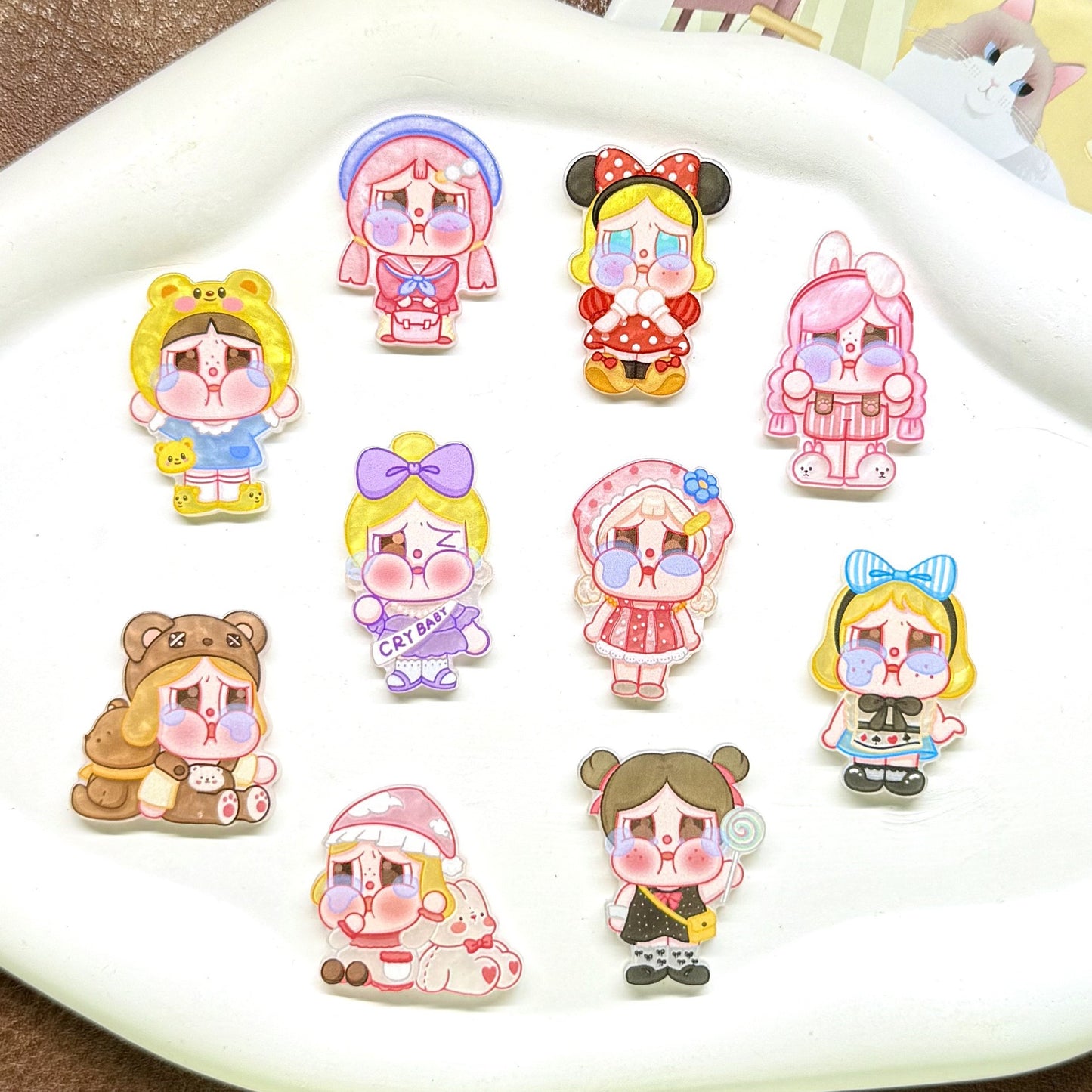 Crying Baby Acrylic Patch