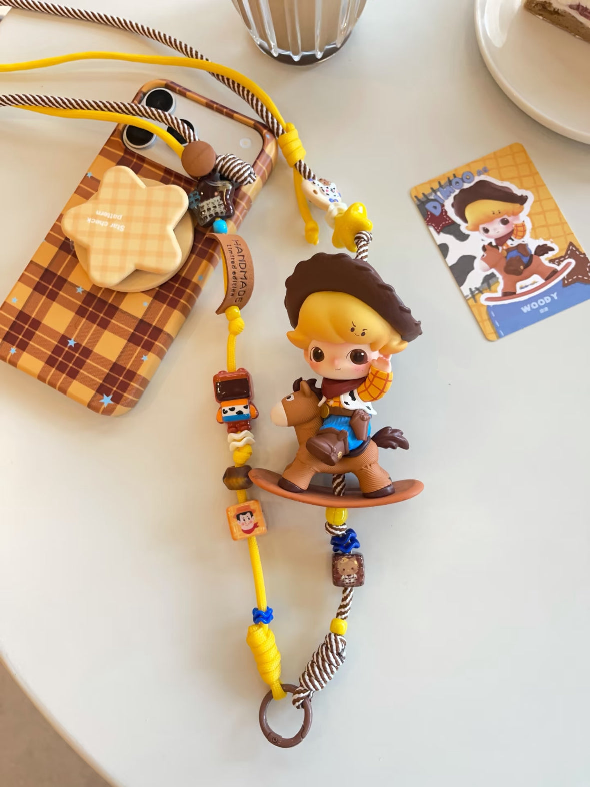 Long‑Style Phone Bag Charm