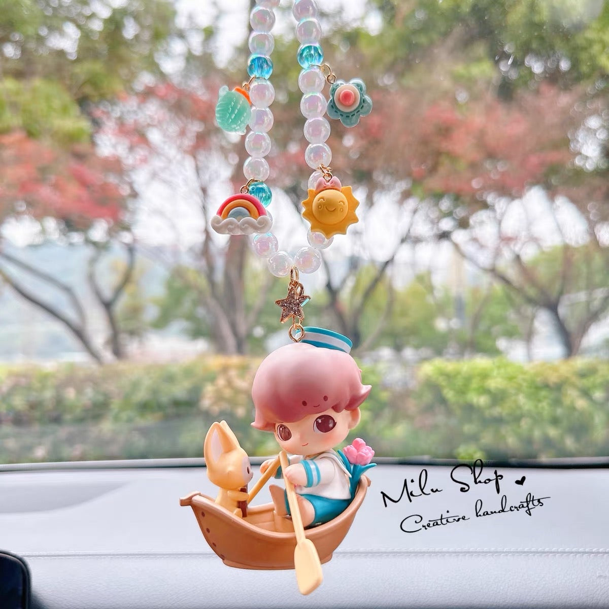 Dimoo Series Hand-Made Car Pendant – CloudDIY