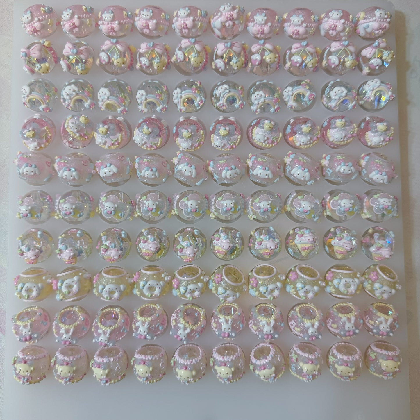 Macaron Cartoon Hand-Painted Beads