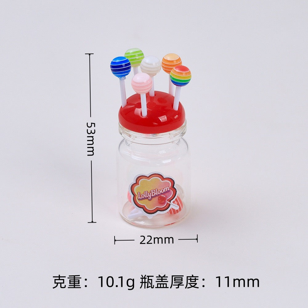 Rainbow Lollipop Charm