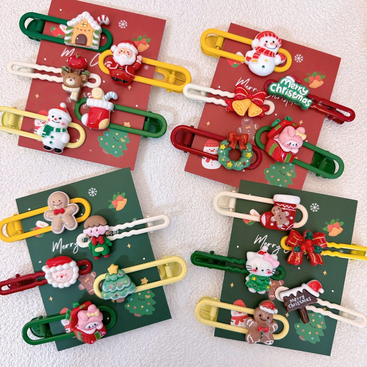 Handmade Christmas Bobby Pins