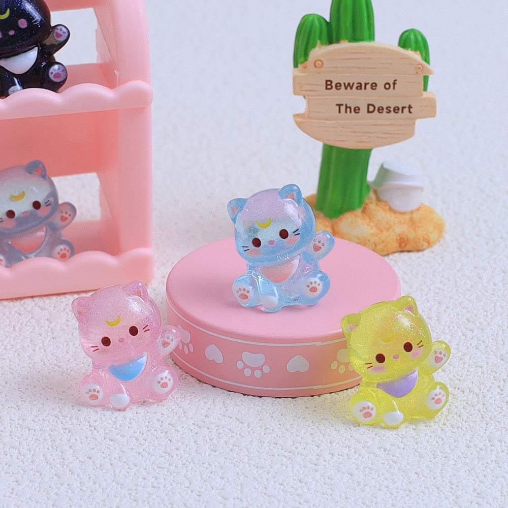 Creative stereo cartoon luminous Miffy rabbit handmade DIY accessories ...