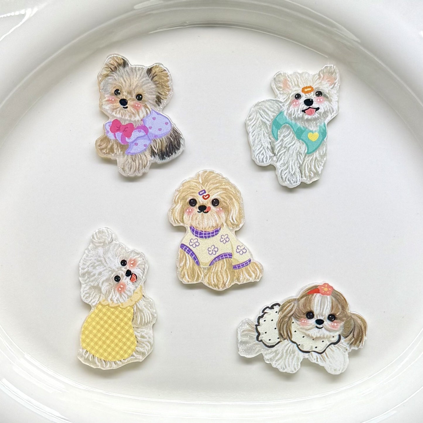 Cute Puppy Acrylic Patch