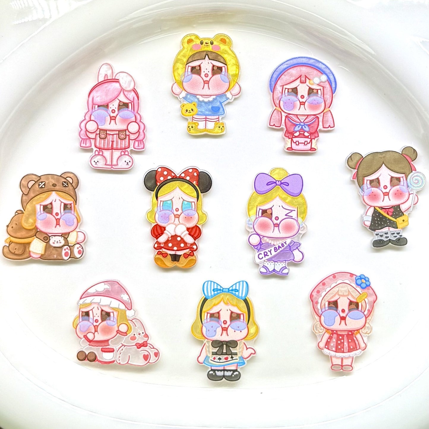 Crying Baby Acrylic Patch