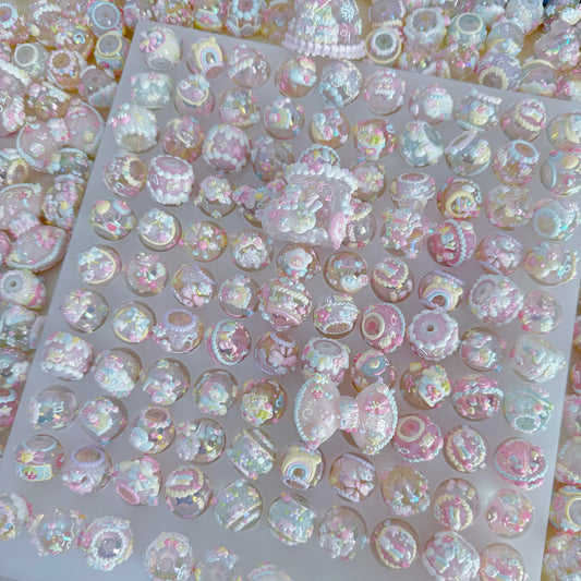 Macaron Color Mixed Hand-Painted Beads