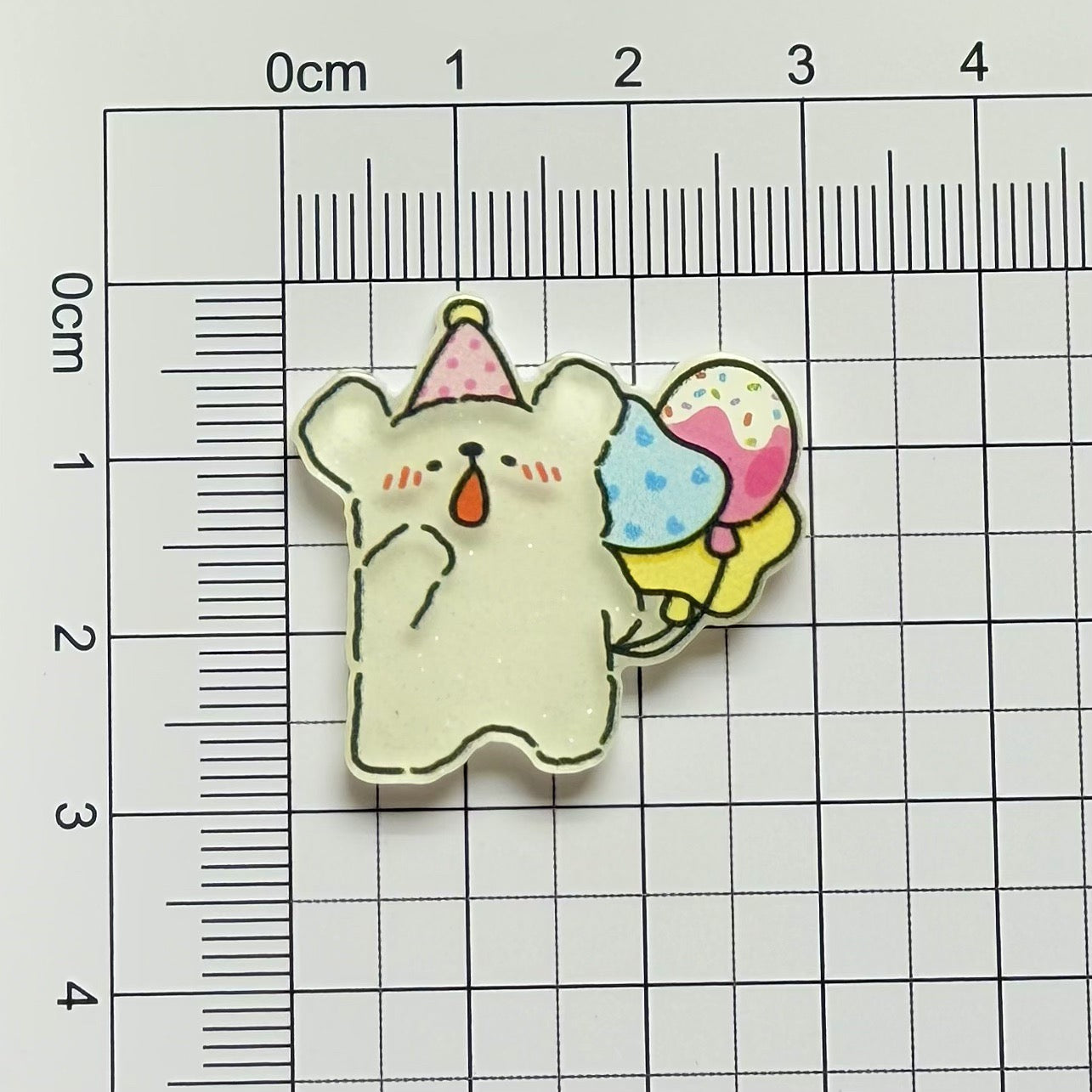 Line-Drawn Puppy Acrylic Patch