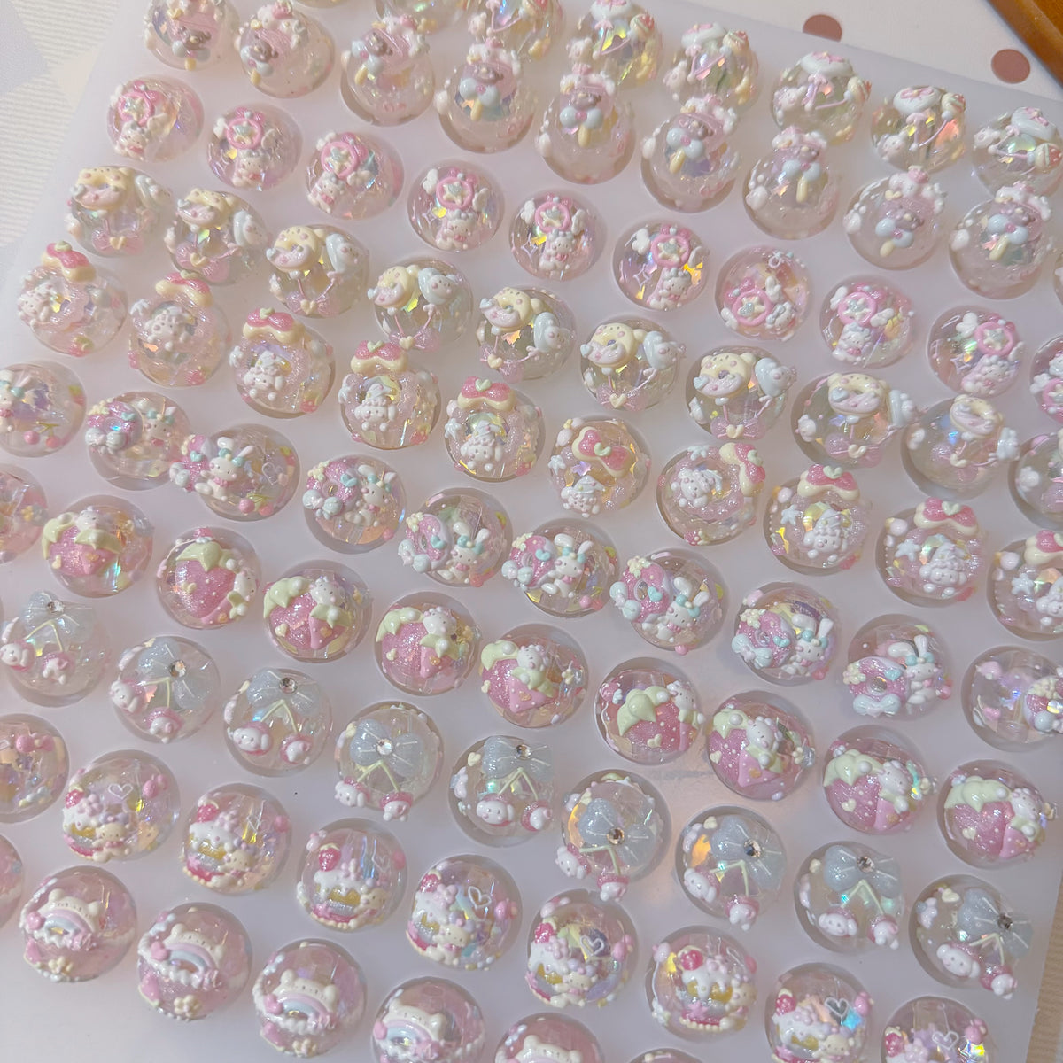Macaron Cartoon Hand-Painted Beads