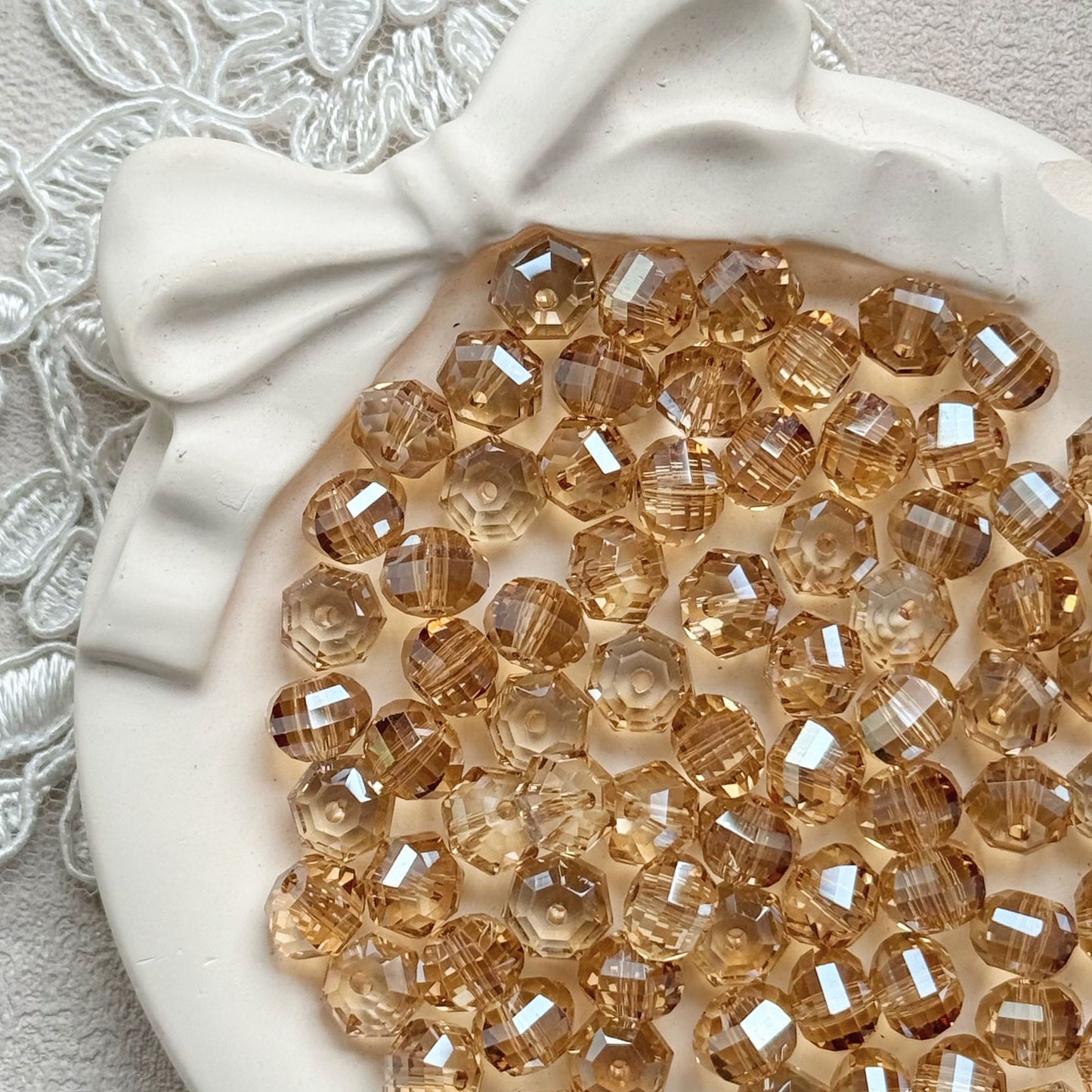 8mm Crystal Glass Beads