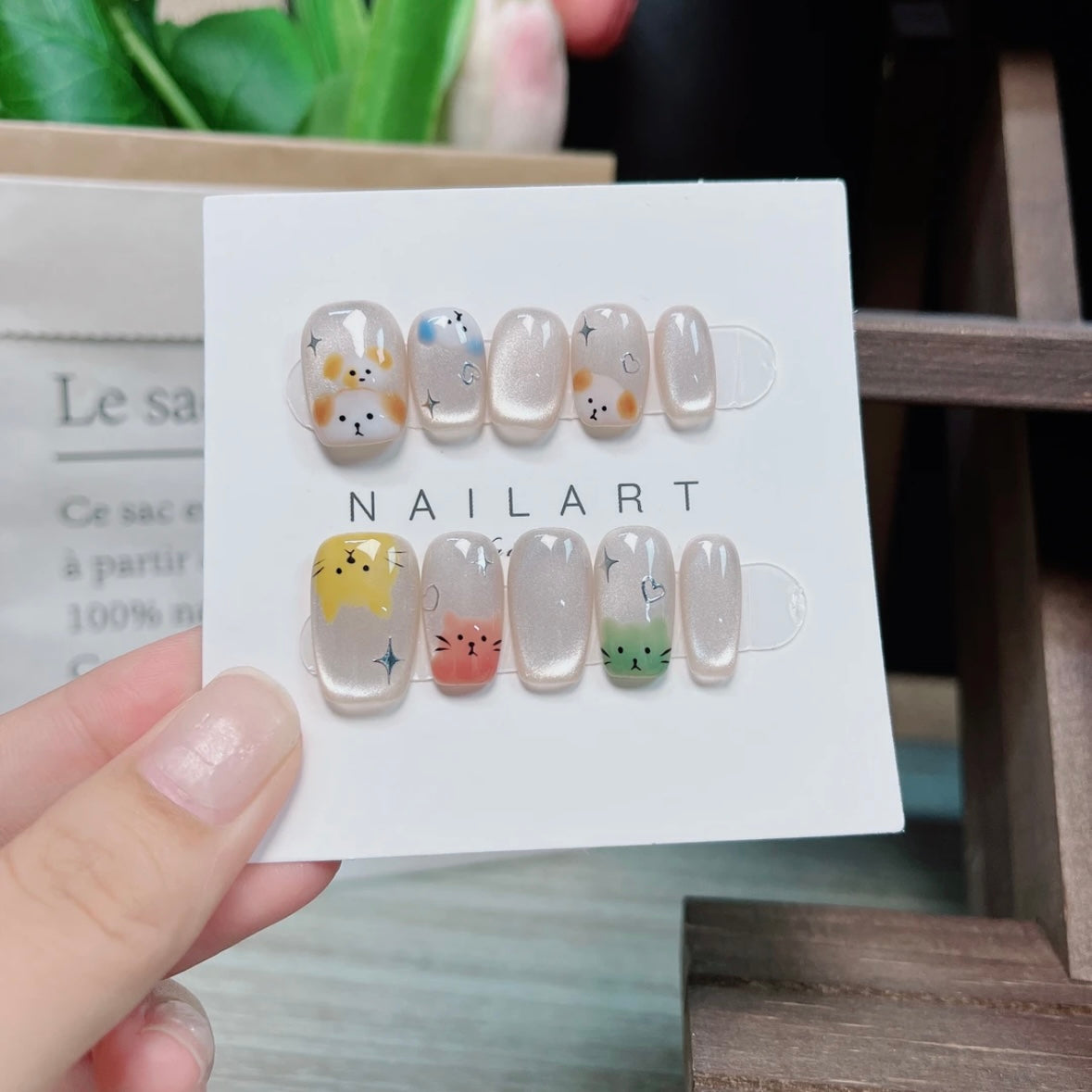 Cartoon Handmade Nail Art