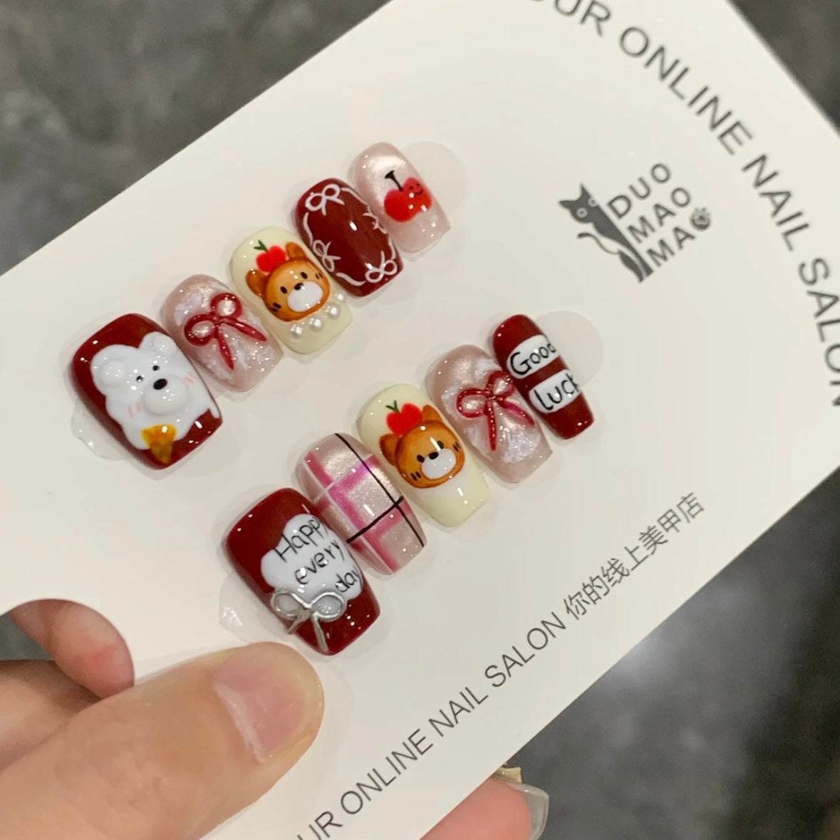 Handmade Bear Nails