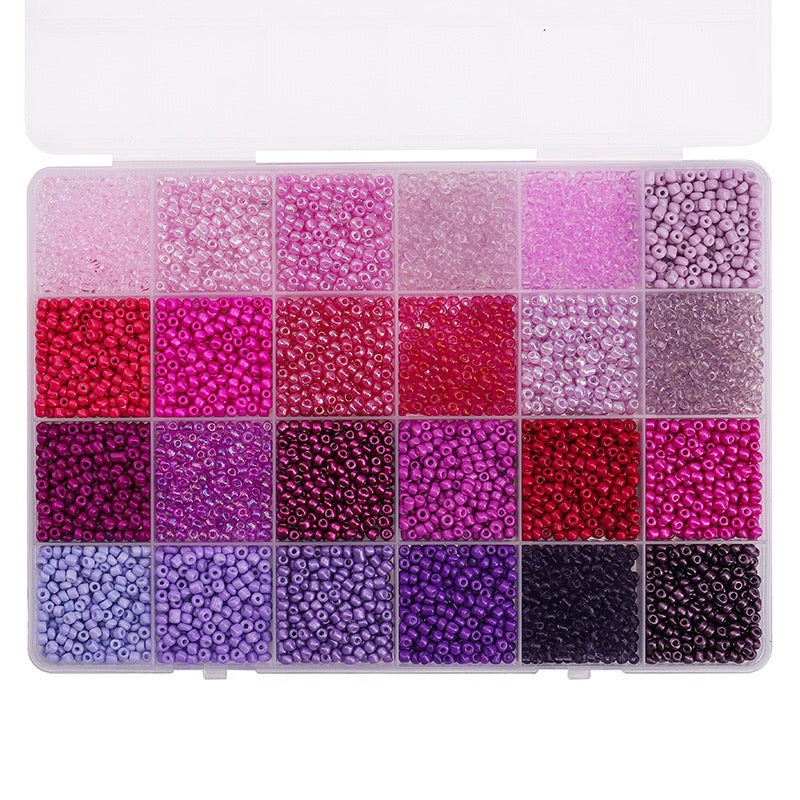 24-Grid 3mm Seed Beads Set