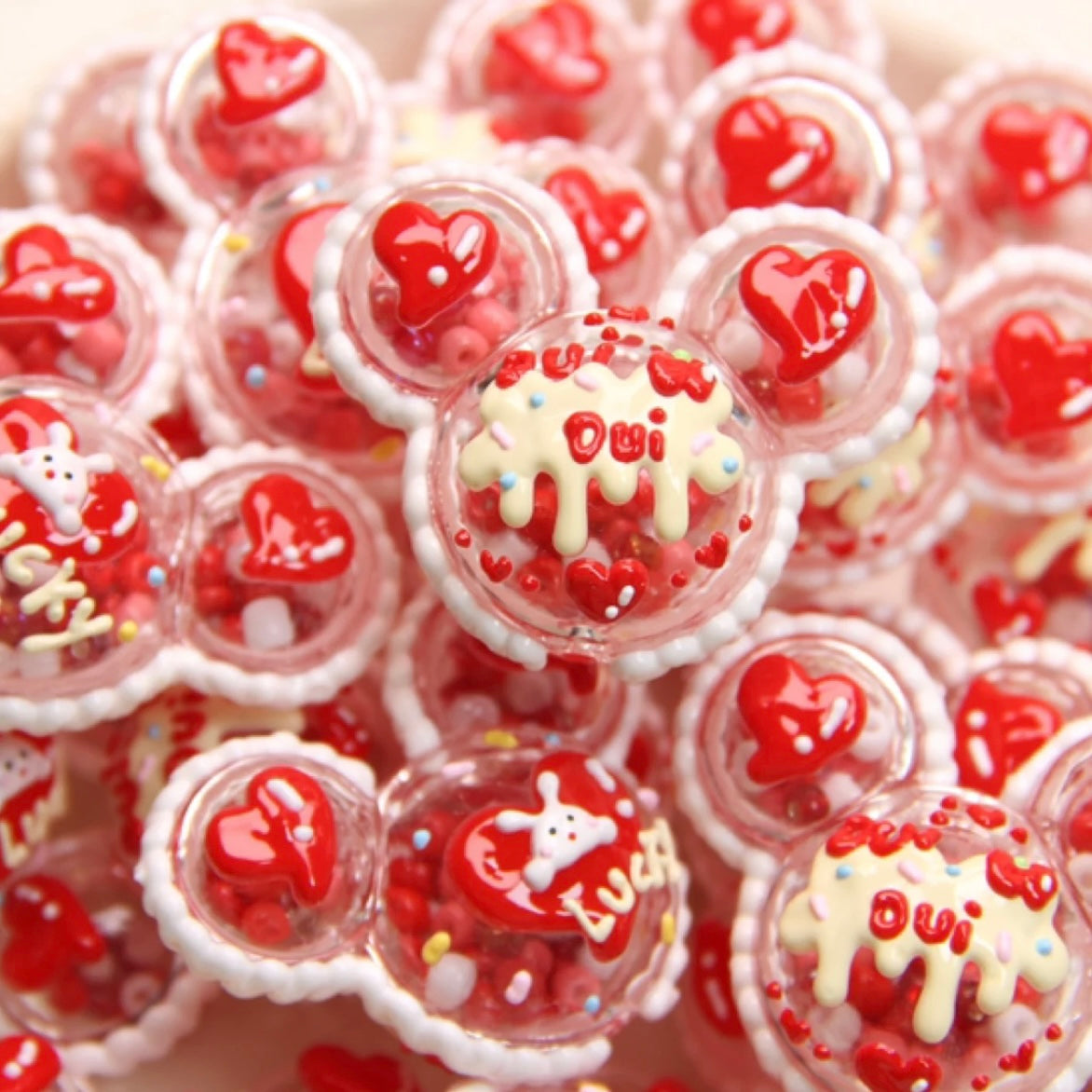 Mixed Style Rock Hand-Painted Beads