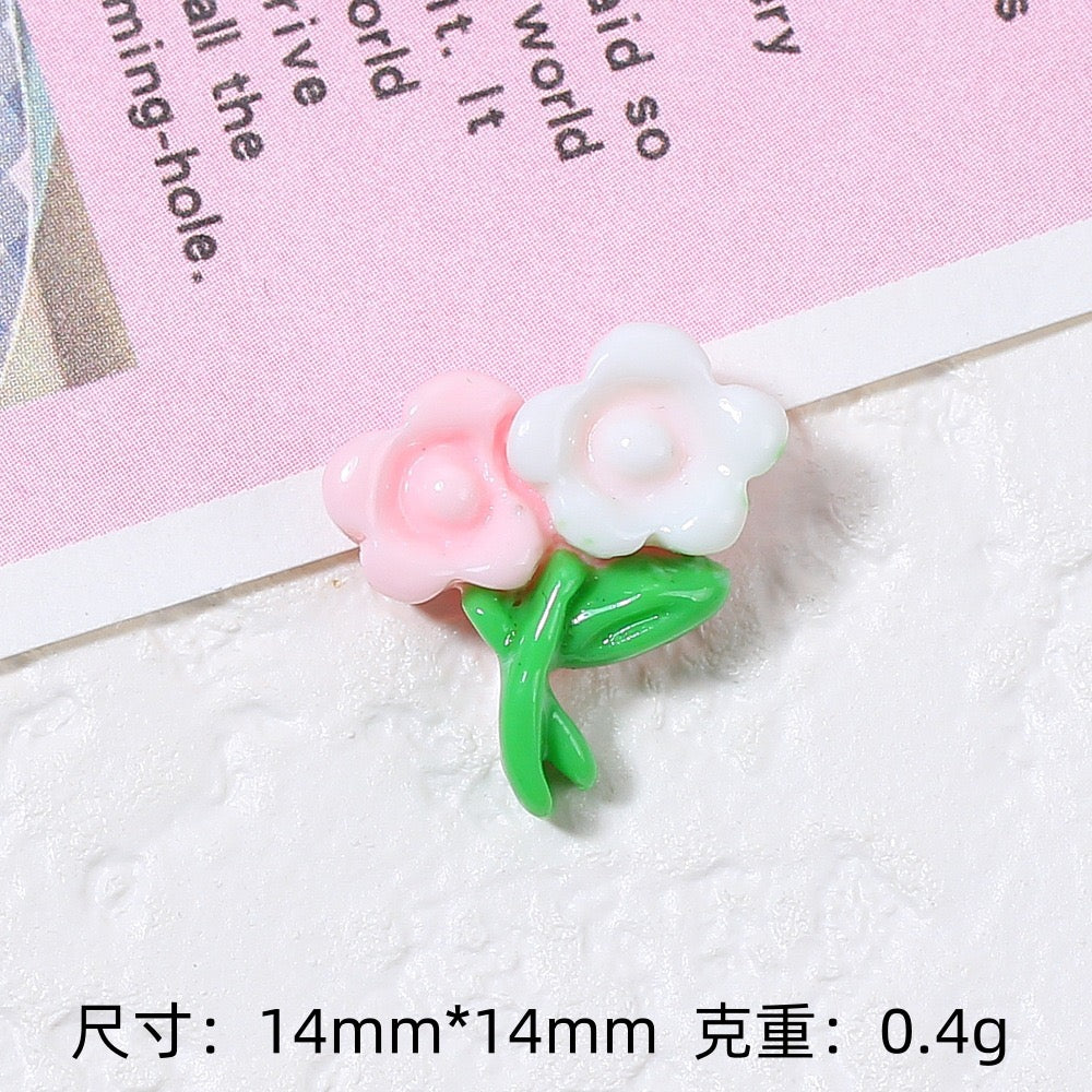 Miniature Flowers Charm