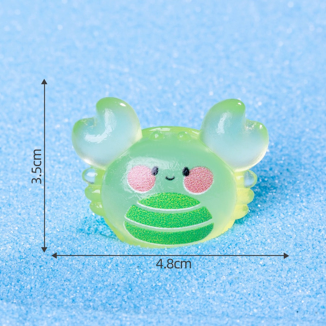 Luminous Crab Charms
