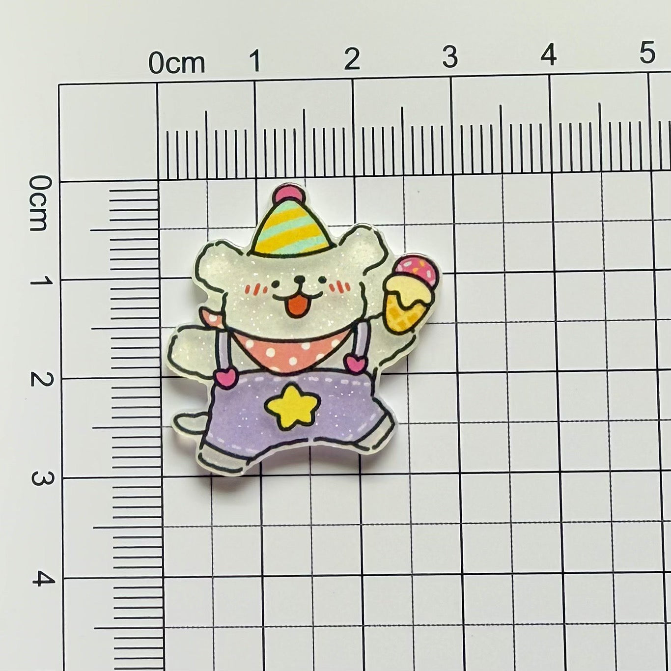 Line-Drawn Puppy Acrylic Patch