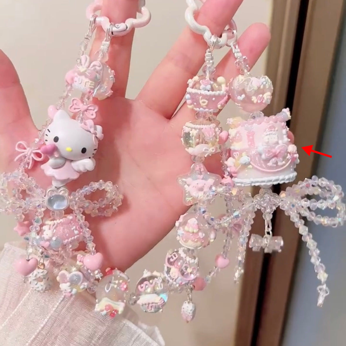 Hand-Painted Beaded Cake