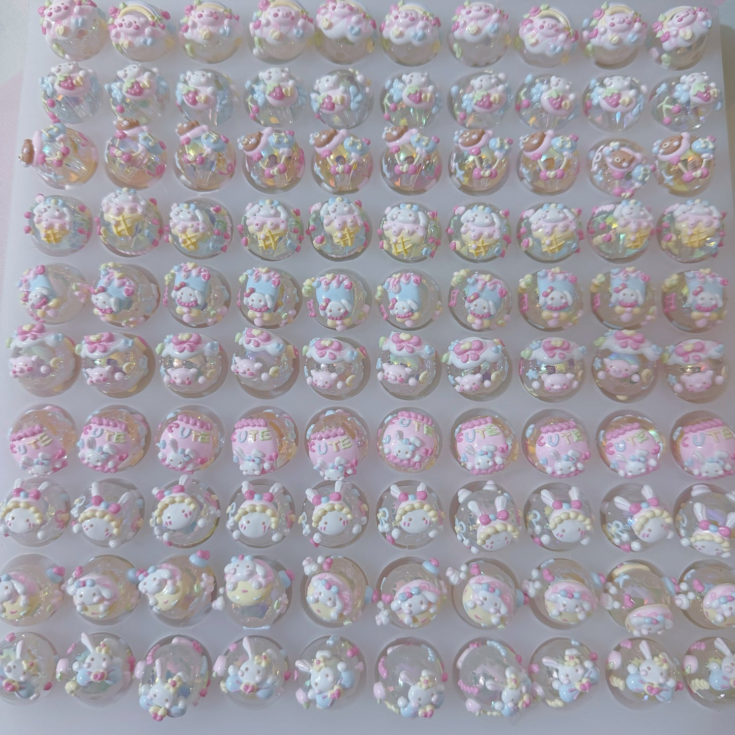 Macaron Cartoon Hand-Painted Beads