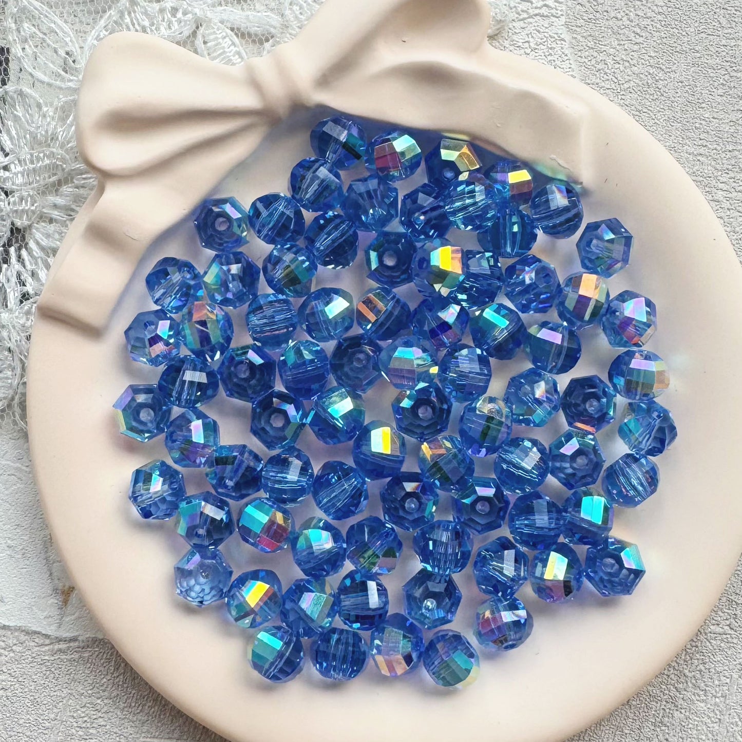 8mm Crystal Glass Beads