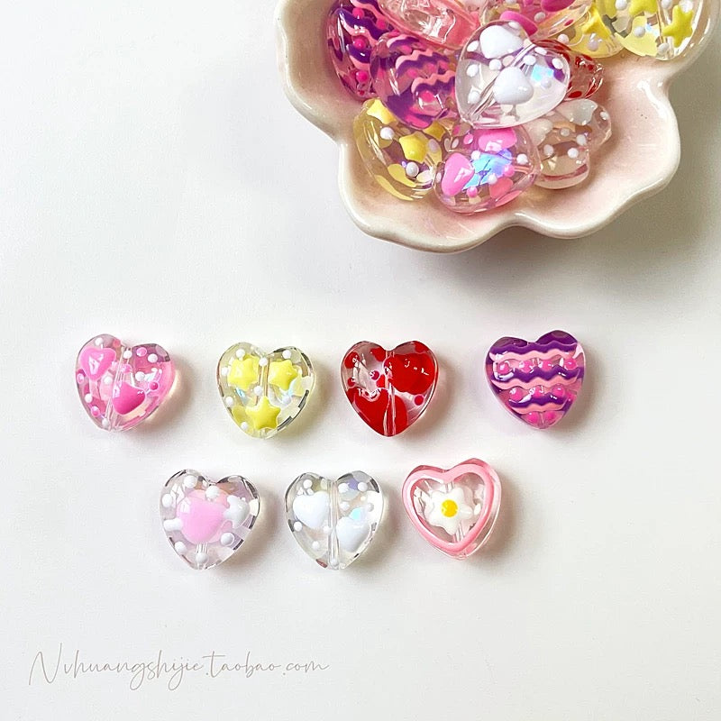 Hand-Painted Love Bead