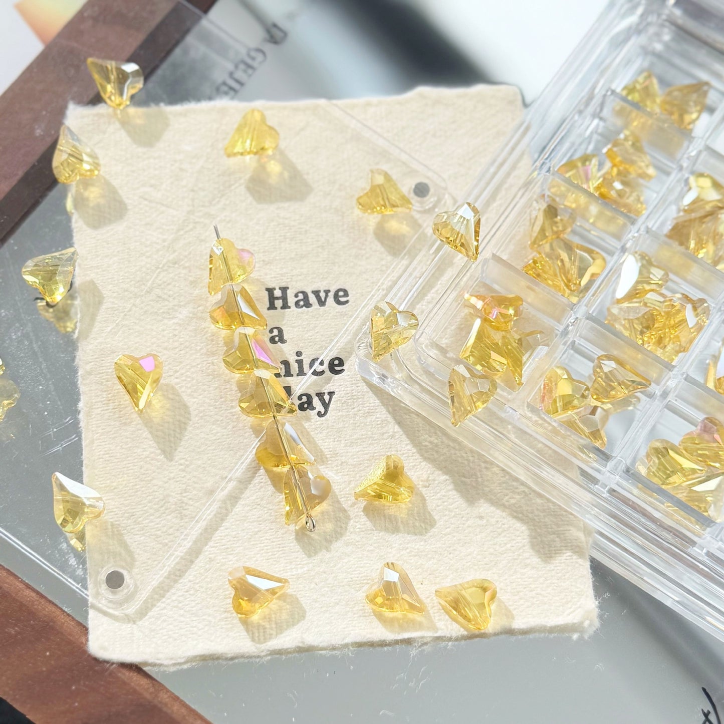 Heart Shiny Beads