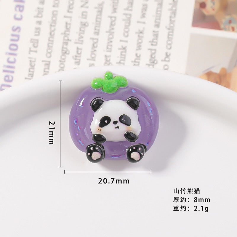 Cute Fruit Animal Charm