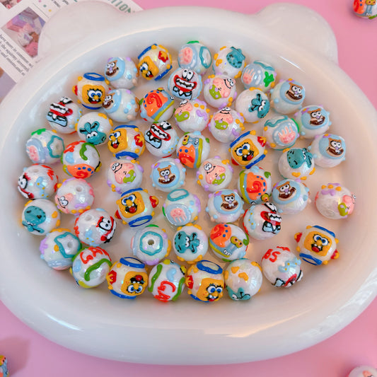 Spongebob Squarepants Series Hand-Painted Beads