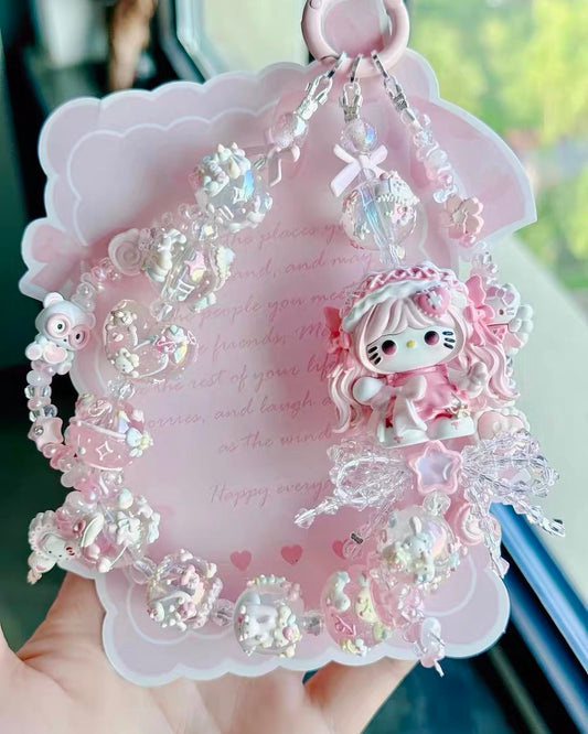 Cute Girl Handmade Keychain