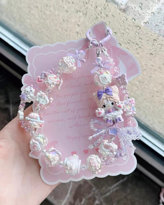 Cute Girl Handmade Keychain