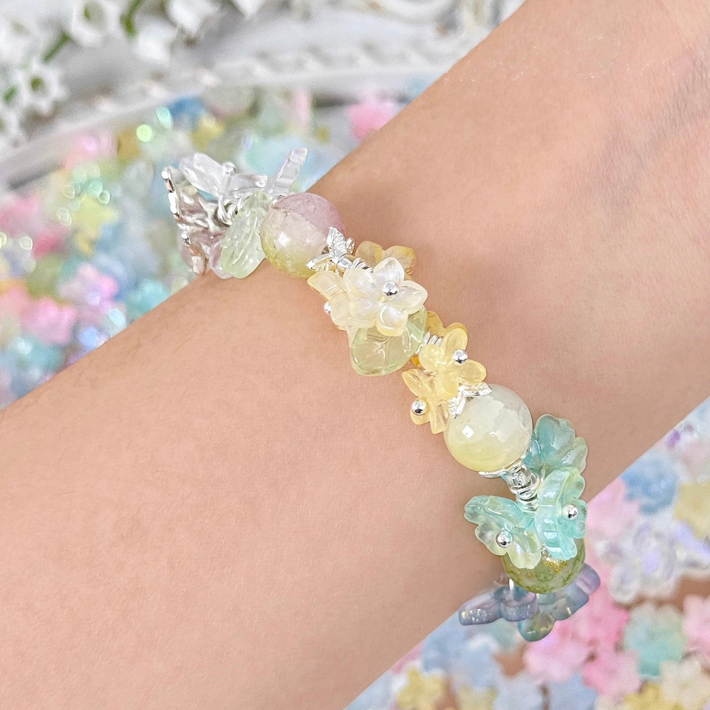 Butterfly Flower Bead String