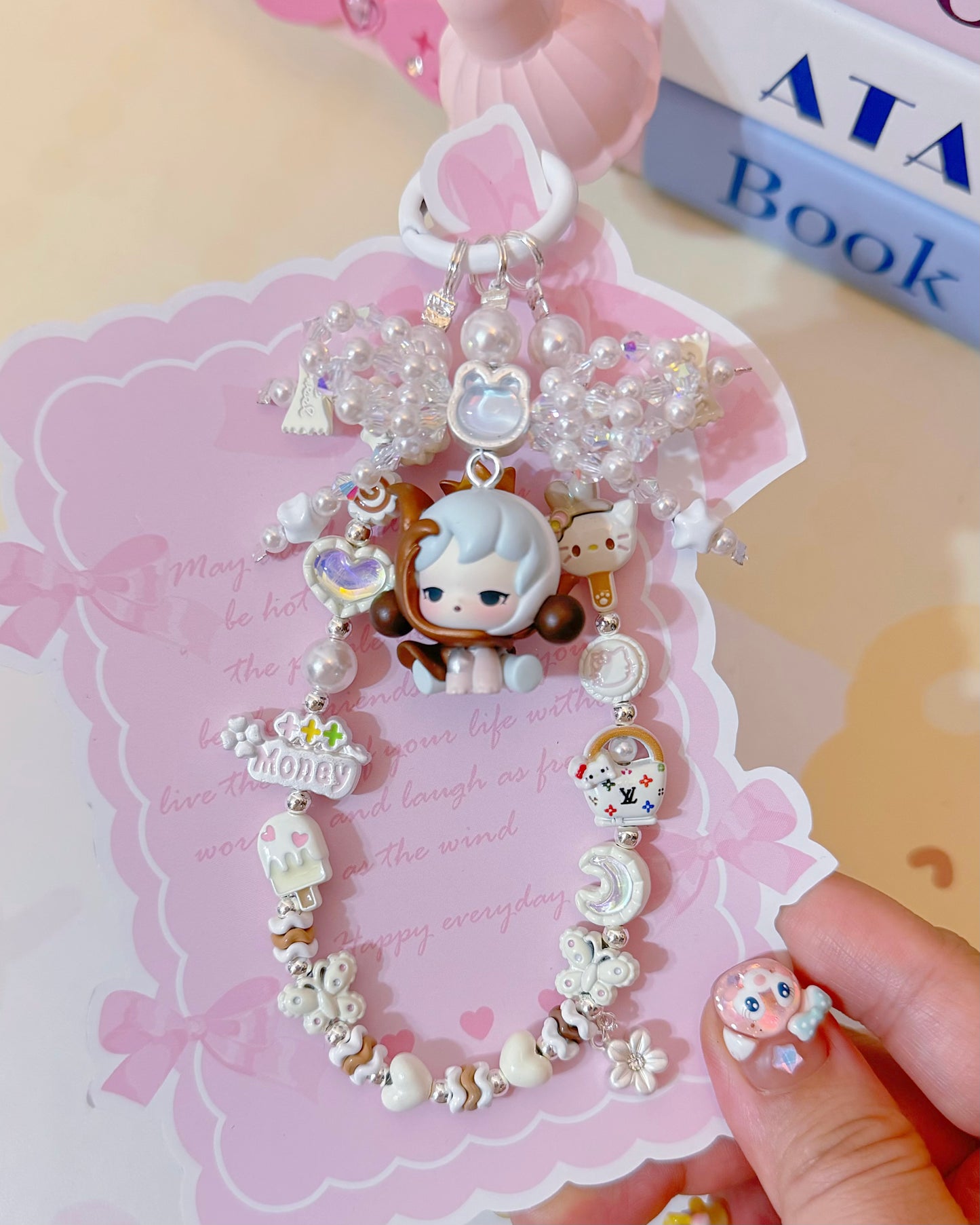 Cute Girl Handmade Keychain