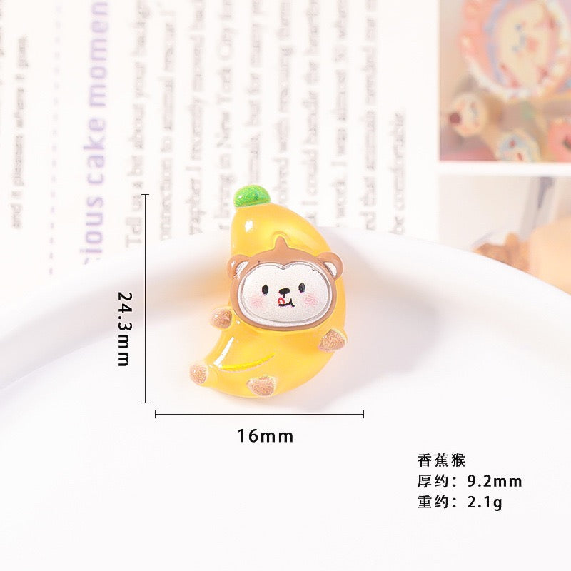 Cute Fruit Animal Charm