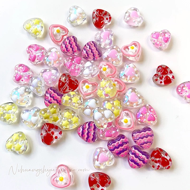 Hand-Painted Love Bead