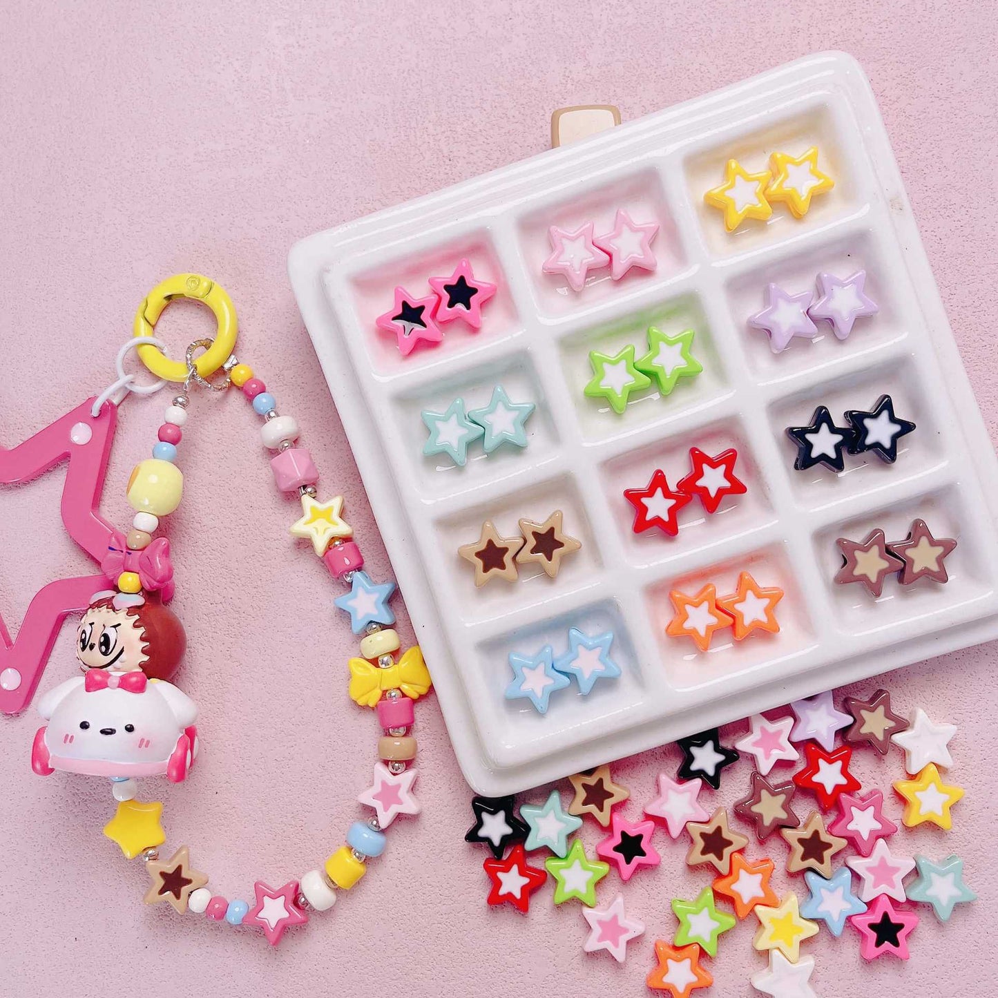 Acrylic Star String Beads