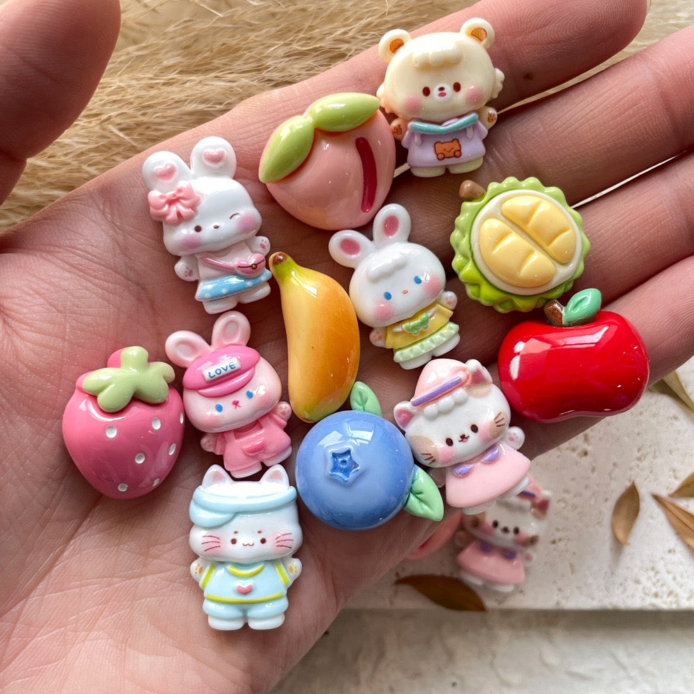 Cute Fruit Animal Charm