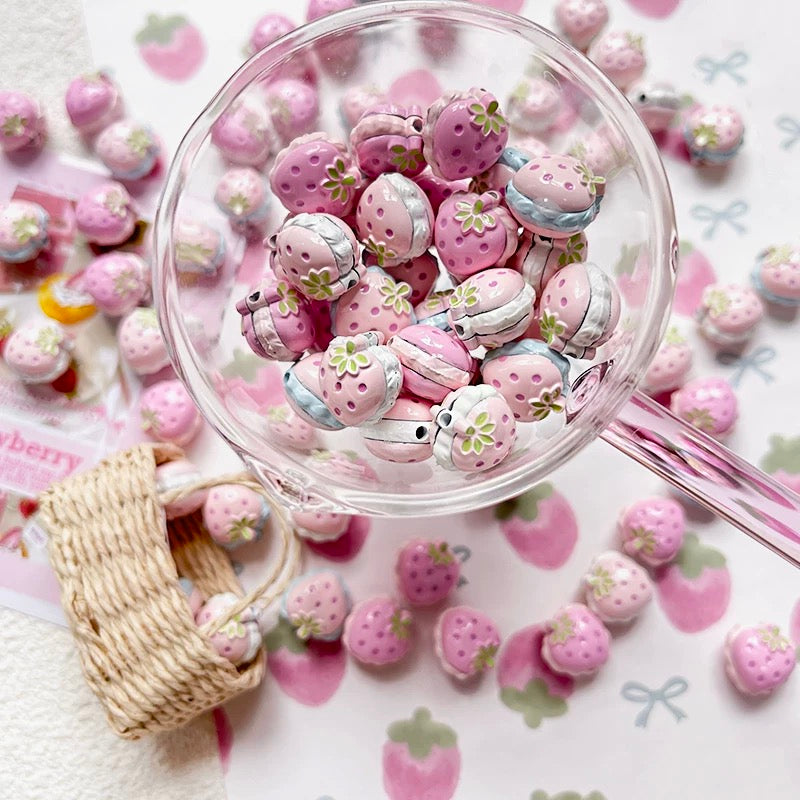 Strawberry Alloy Beads