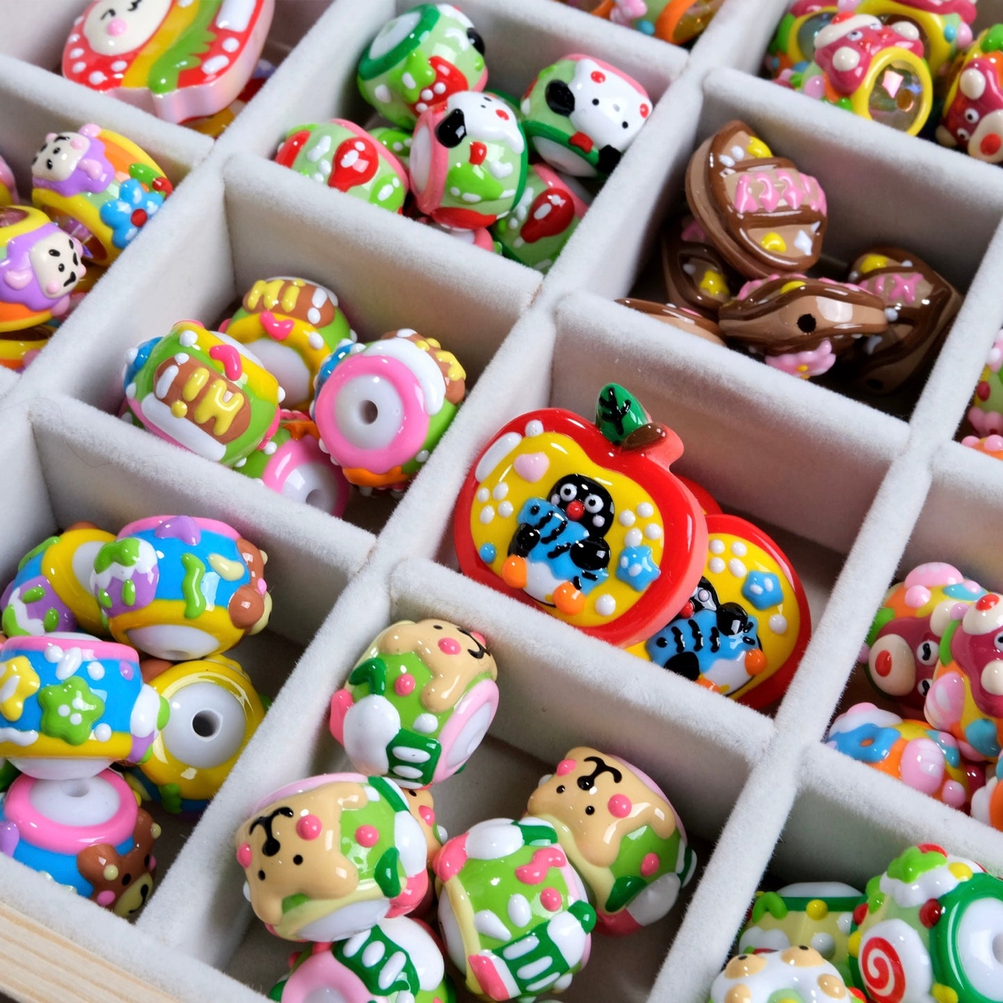 Cute Cartoon Hand-Painted Beads