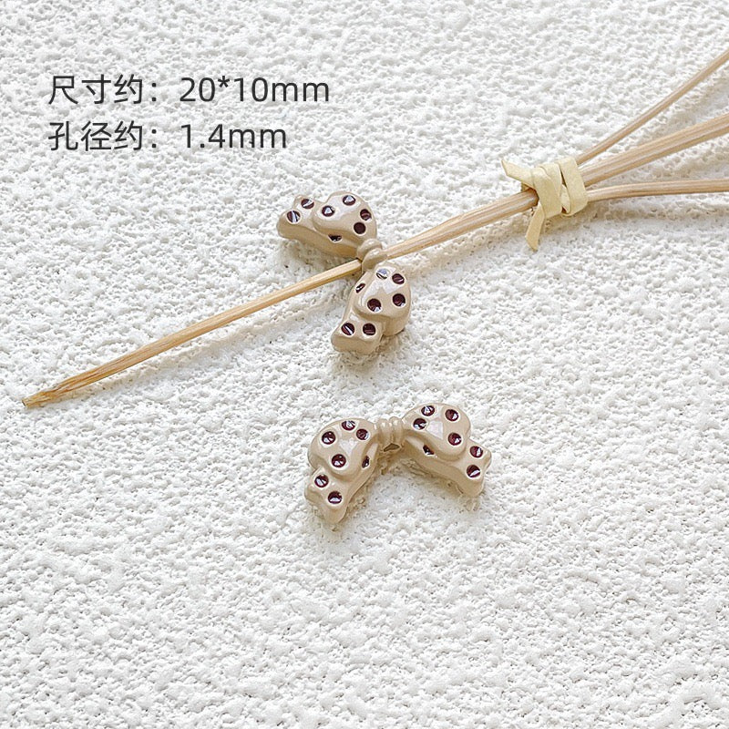 Coffee-Colored Alloy Beaded