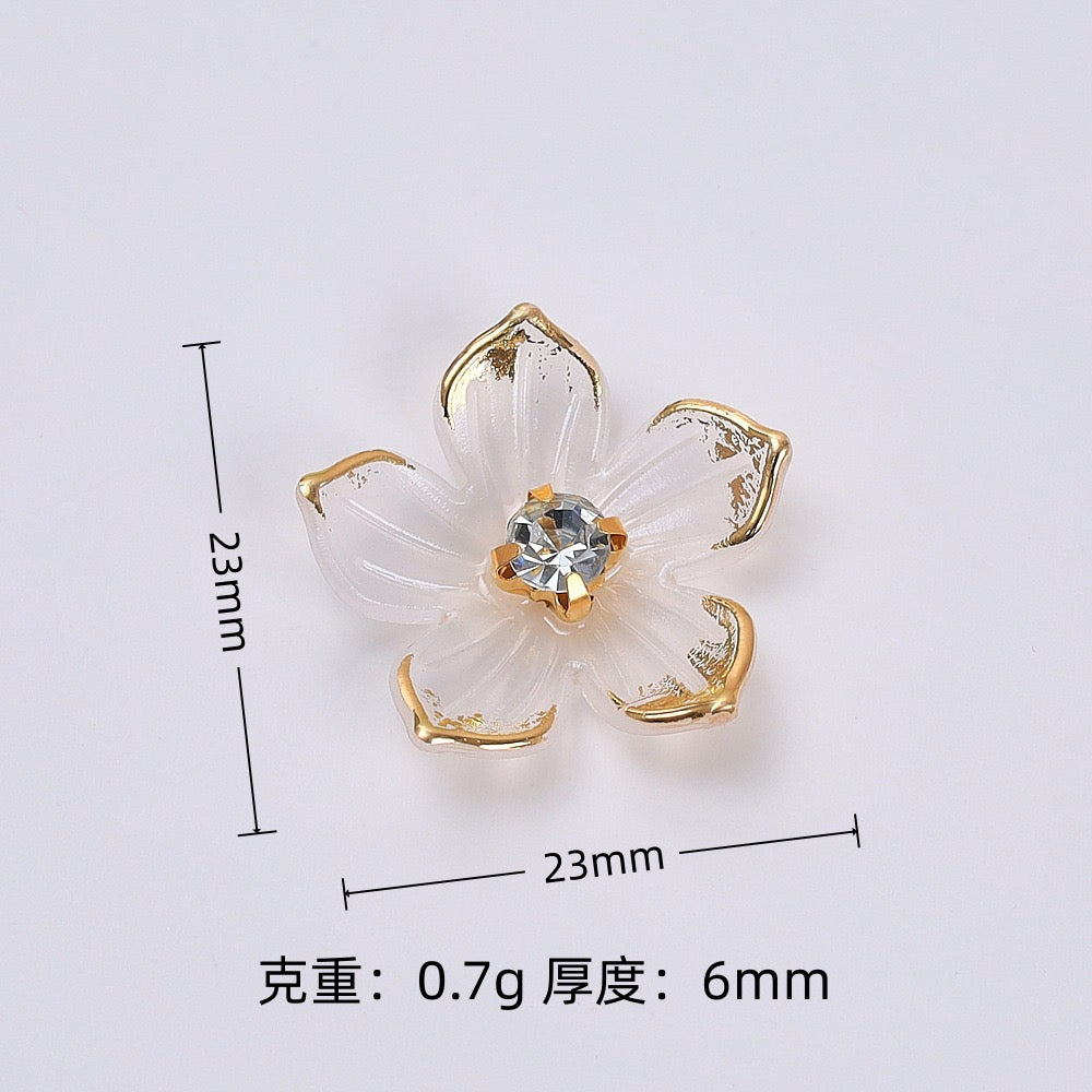 Bow Flower Charm