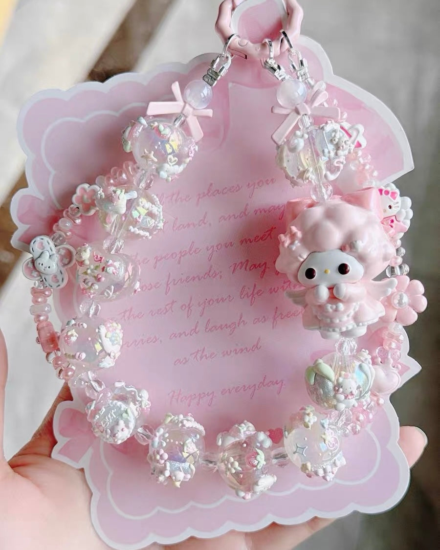 Cute Girl Handmade Keychain