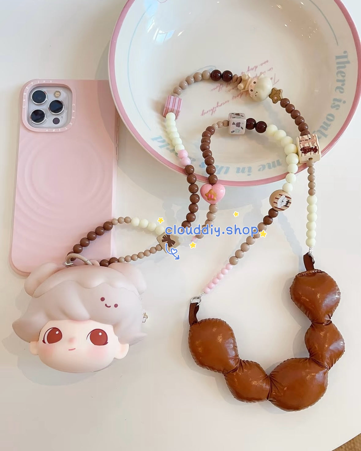 Long‑Style Phone Bag Charm