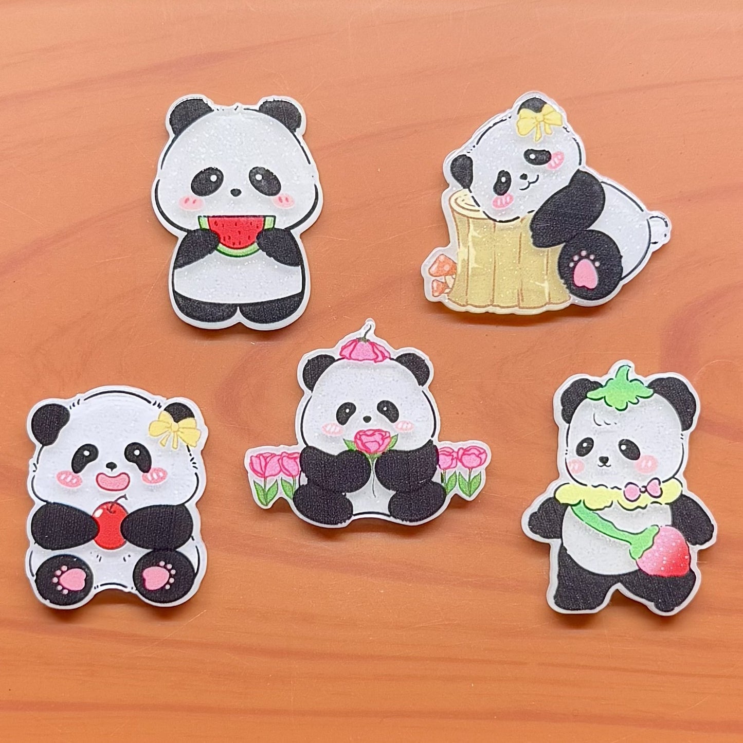 Cute Panda Acrylic Patch