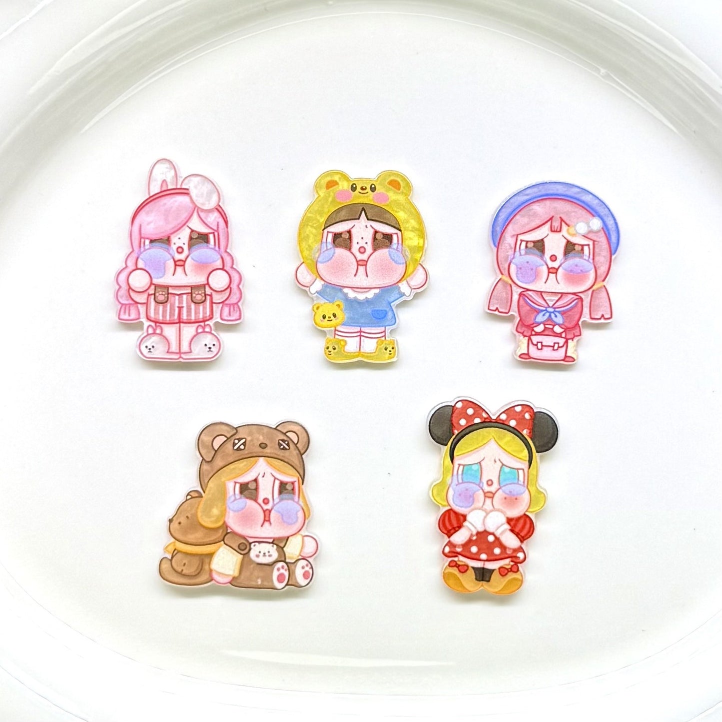 Crying Baby Acrylic Patch