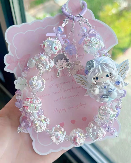 Cute Girl Handmade Keychain