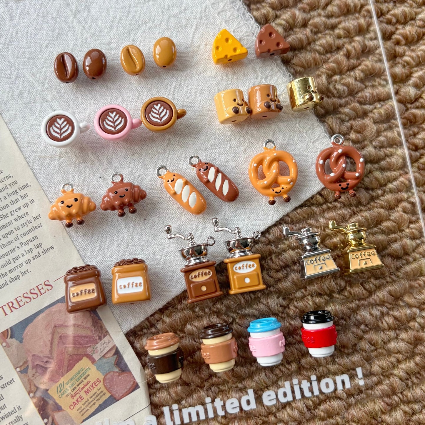 Coffee Alloy Beads