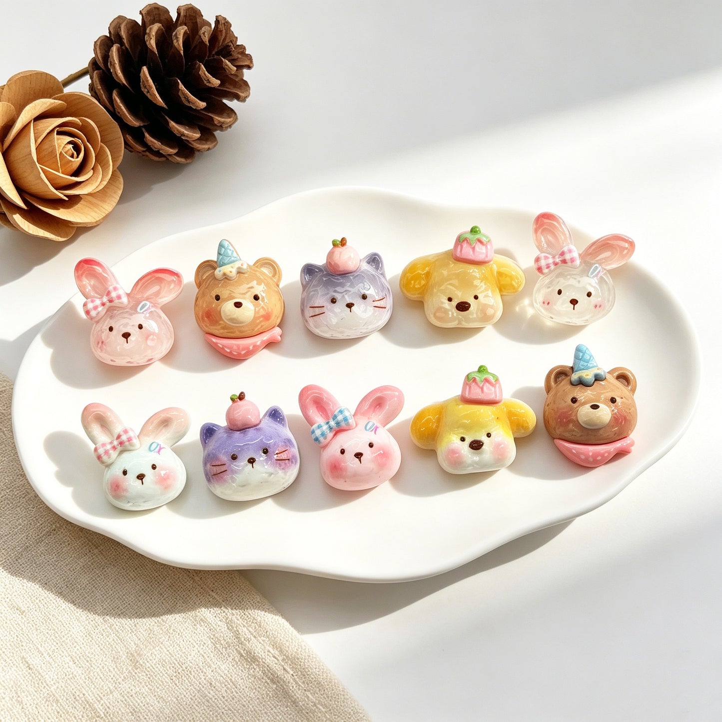 Cute Bunnies & Lovely Bears Charm