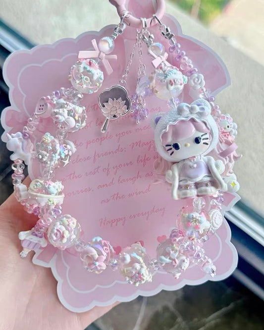 Cute Girl Handmade Keychain