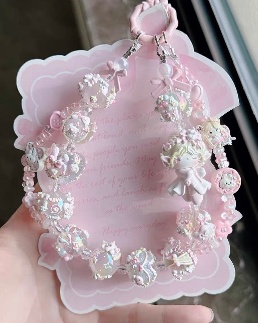 Cute Girl Handmade Keychain