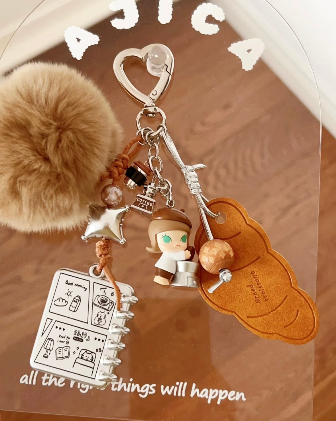 Cute Girl Handmade Keychain