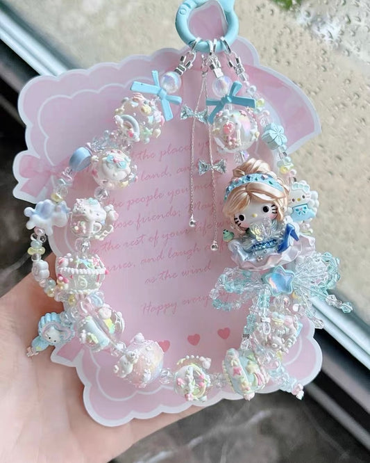 Cute Girl Handmade Keychain